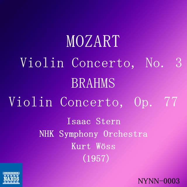 Mozart & Brahms: Violin Concerti - Isaac Stern