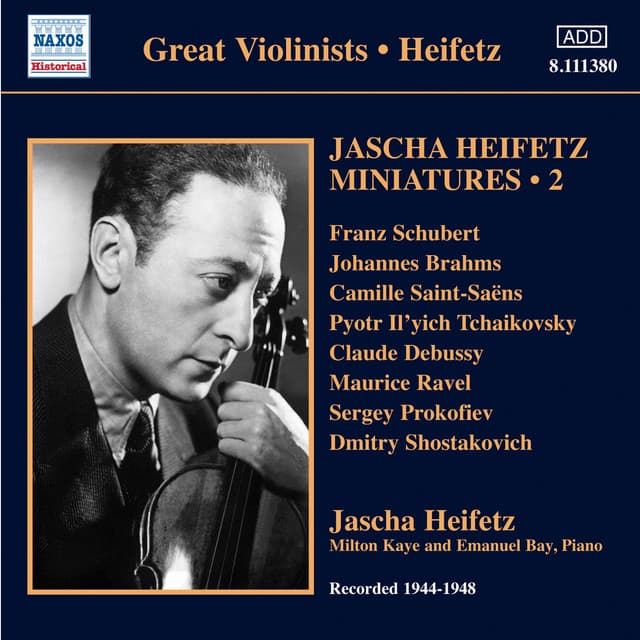 Jascha Heifetz Miniatures, Vol. 2 - Jascha Heifetz