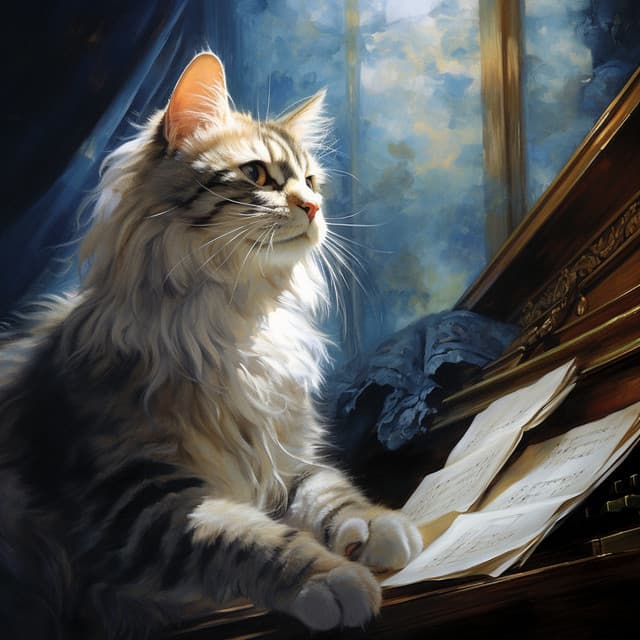 Feline Harmony: Thunder's Musical Companionship - Wildazon