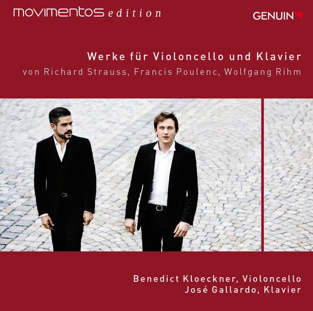 Strauss, Poulenc, & Rihm: Werke für Violoncello und Klavier - Benedict Kloeckner