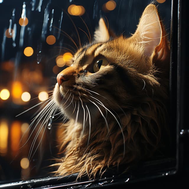 Ronroneo De La Lluvia Y El Bosque: Música Relajante Para Gatos Tranquilos - Música de panadería