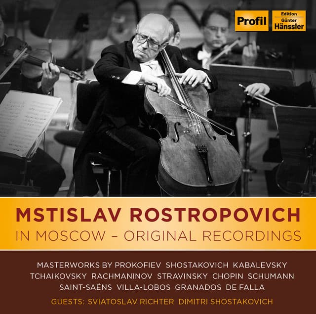 Mstislav Rostropovich In Moscow - Original Recordings - Sviatoslav Richter