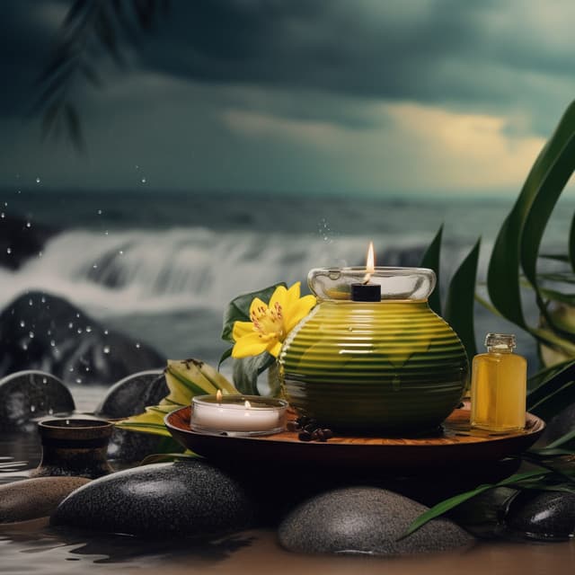 Soothing Rain Serenity: Massage Melodies - Sunday Chillout Songs