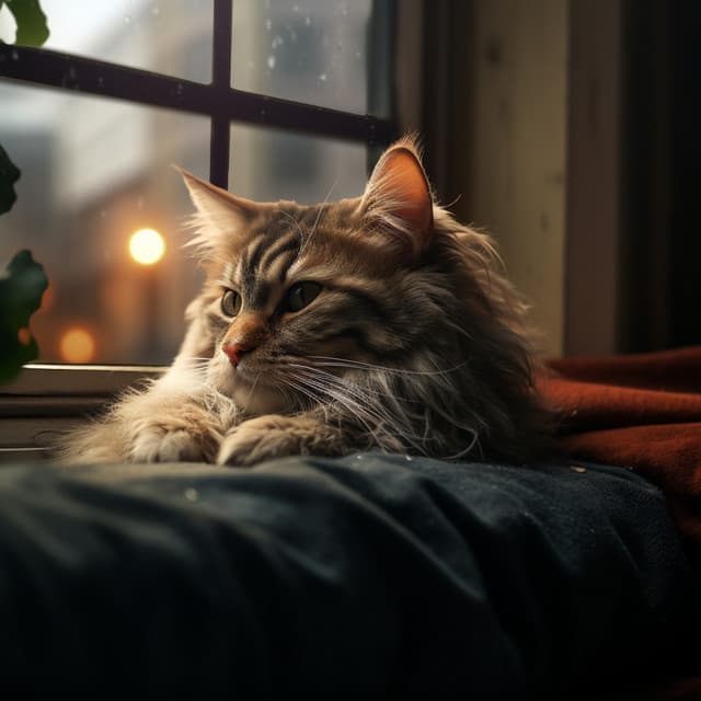 Melodías Felinas Tranquilas: Armonía De Gotas De Lluvia - Las Vientas