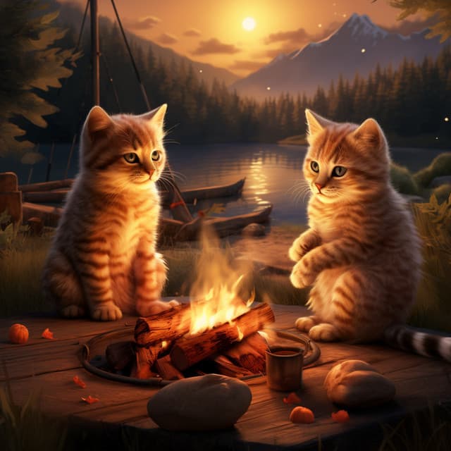 Eternal Firelight Aria for Cats: Music for Stress Relief - Mother Nature Soundscapes