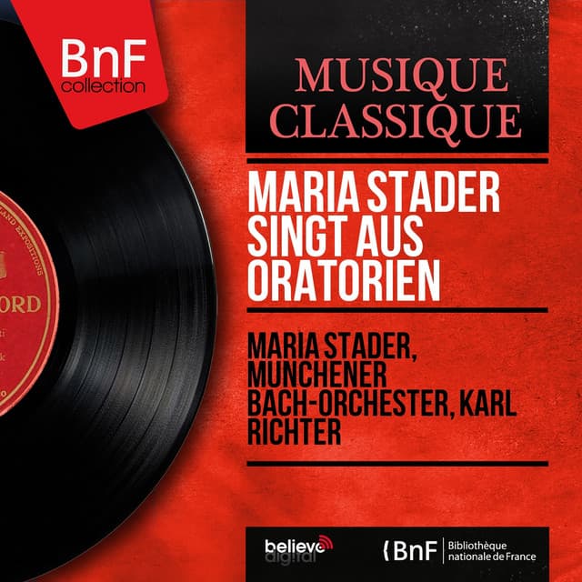 Maria Stader singt aus Oratorien - Maria Stader