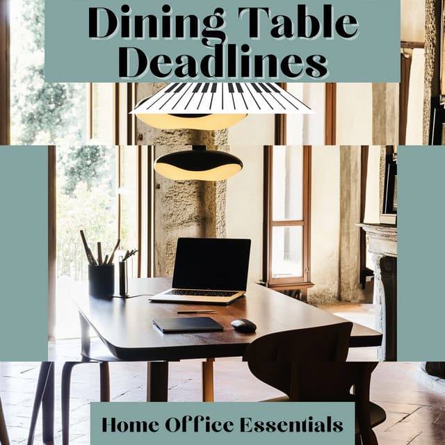 Dining Table Deadlines - Home Office Essentials
