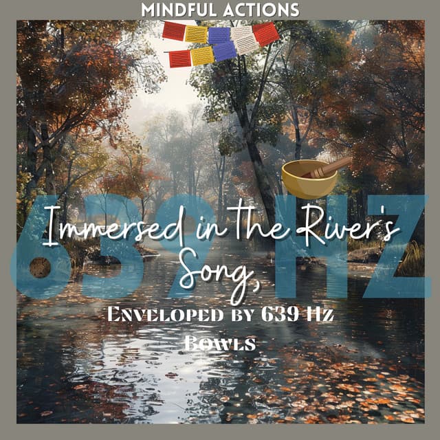 Immersed in the River's Song, Enveloped by 639 Hz Bowls - Mindful Actions