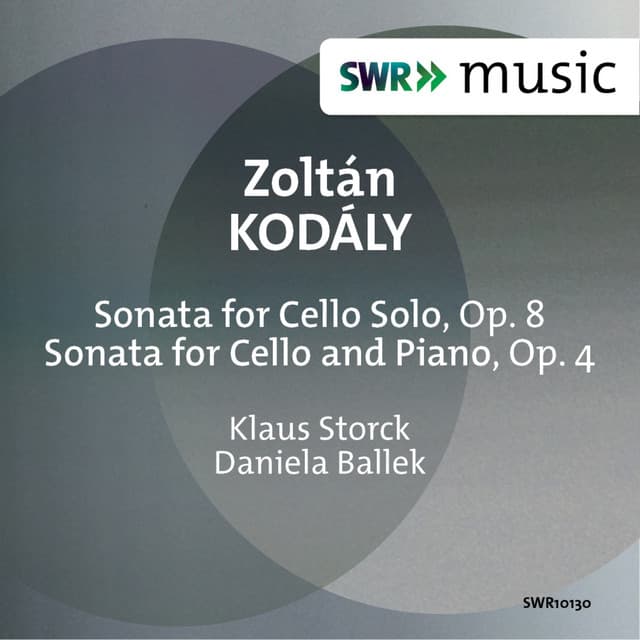 Kodály: Sonata for Cello Solo, Op. 8 & Sonata for Cello & Piano, Op. 4 - Zoltán Kodály