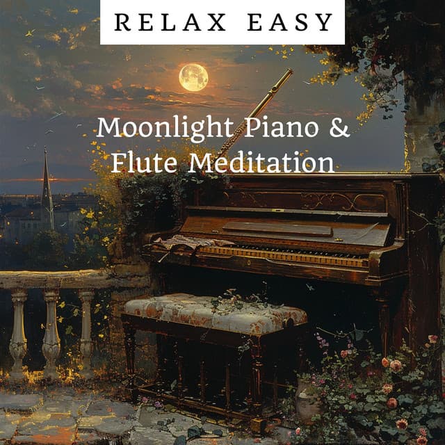 Moonlight Piano & Flute Meditation: Drift Away in Peace - Relax Easy