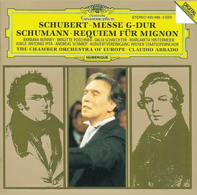 Schubert: Mass In G Major, D. 167; Tantum Ergo In E Flat Major, D. 962; The 23. Psalm In A Flat Major, D. 706, Op. Posth. 132 / Schumann: Requiem For Mignon, Op. 98b - Barbara Bonney