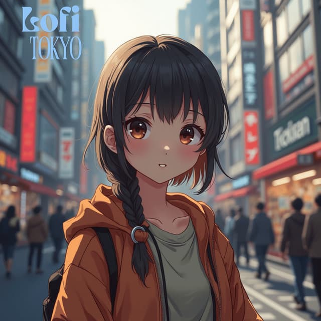 Tranquil Lofi City - Lofi Kitty