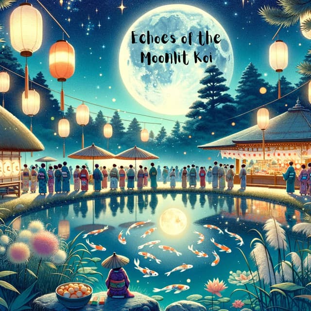 Echoes of the Moonlit Koi: Serenades for Tsukimi Reflections - Japanese Sweet Dreams Zone