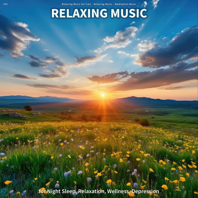 #01 Relaxing Music for Night Sleep, Relaxation, Wellness, Depression - Relaxing Music for Cats