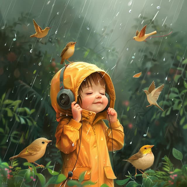Binaural Baby’s Rain: Birds and Nature Melodies - 80 88 Hz - Sleep My Child