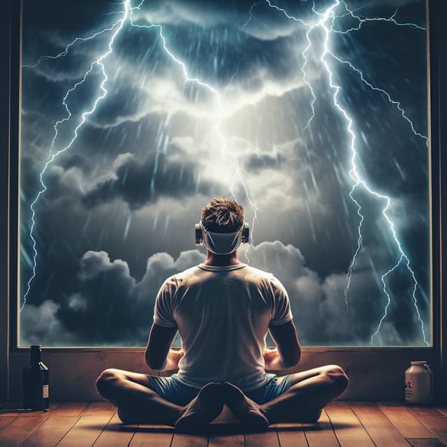 Binaural Thunder Yoga: Rhythmic Storm Harmonies - Cumulus Clouds