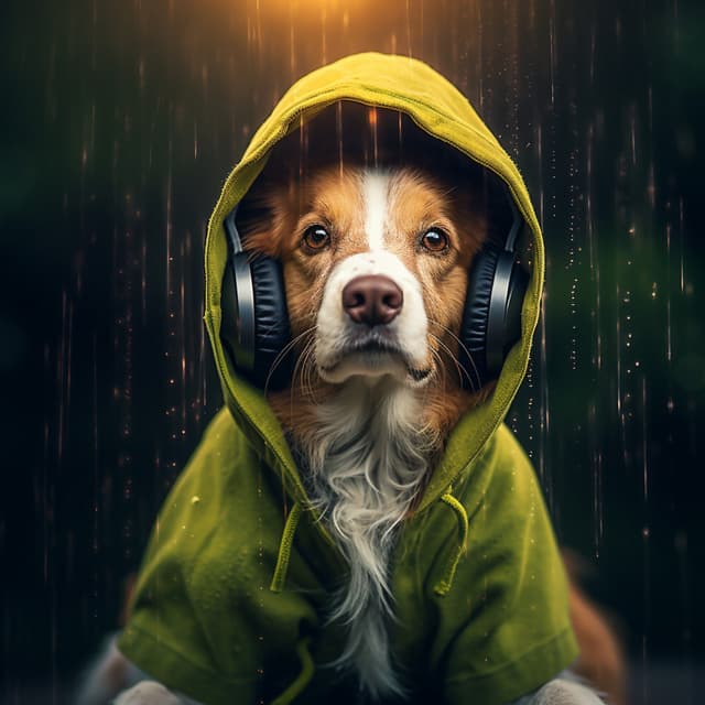 Melodic Raindrops: Pet Serenity Symphony - thankful for the rain