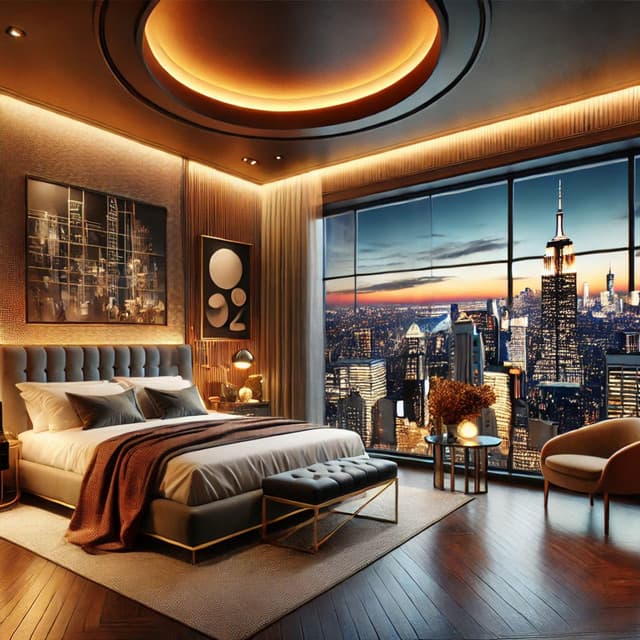 NYC Luxury Bedroom: Elegant Evening Jazz Music - Jack Bossa
