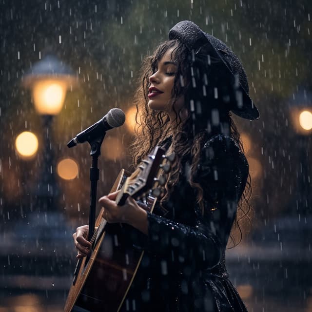 Rain Cadence: Echoing Melody Drops - Foggy Light Wave