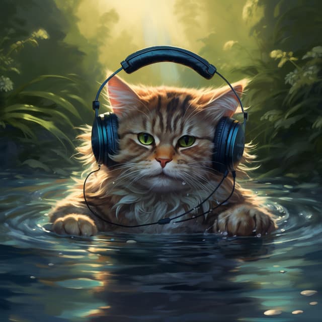 Gentle Stream Purr: Cats Soothing Tones - Relaxcation
