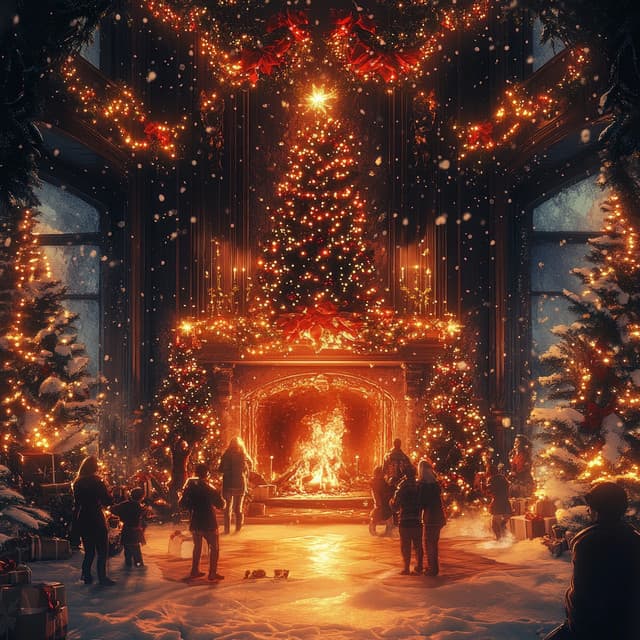 Christmas Glow: Cozy Fire Sounds - Christmas Jazz Holiday Music