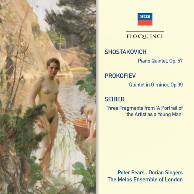 Shostakovich: Piano Quintet; Prokofiev: Quintet In G Minor; Seiber: Three Fragments - Sir Peter Pears
