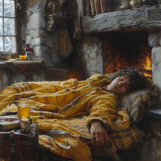 Ritmos Binaurales Para Un Sueño Profundo: Déjese Llevar Por Los Sonidos Crepitantes Del Fuego - Música Binaural para Dormir