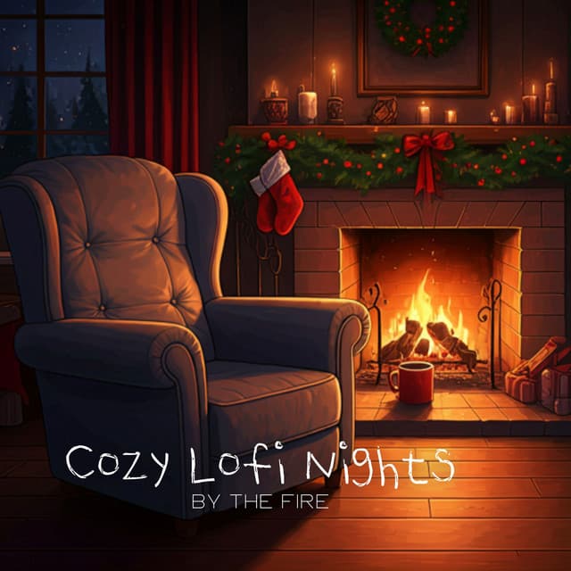Cozy Lofi Nights by the Fire - Lofi Christmas Cafe