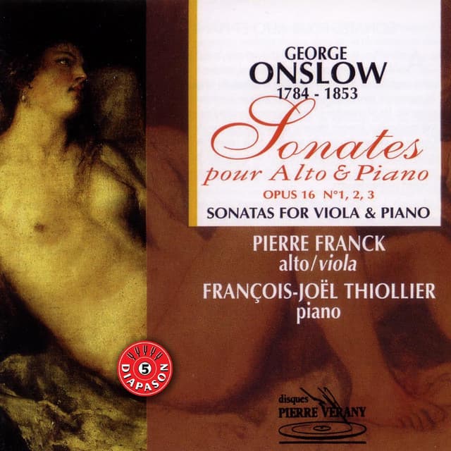 Onslow : Sonates pour alto & piano, Opus 16 - George Onslow