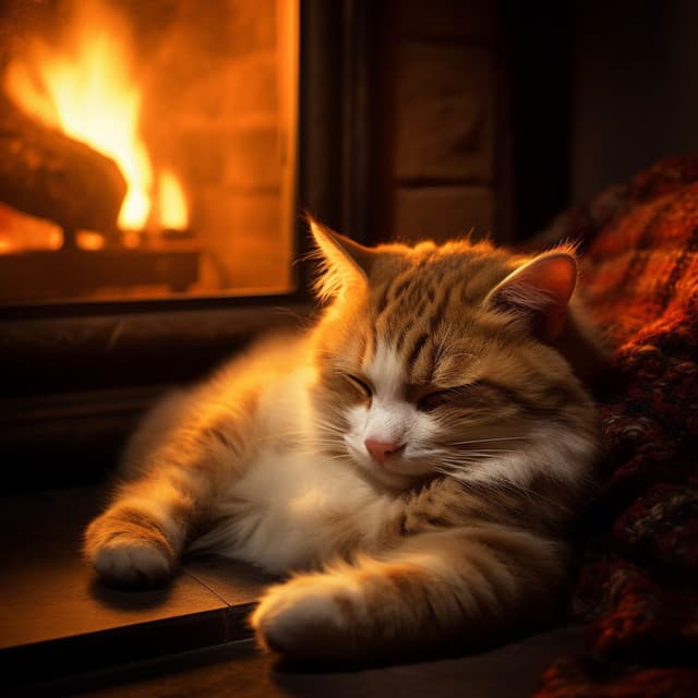 Armonía Junto Al Fuego Para Mascotas: Sonidos Calmantes - Colección de Ruidos Bellos